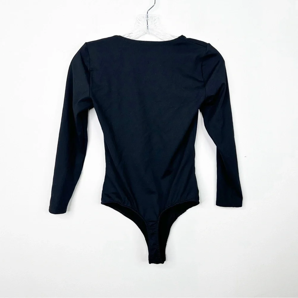 FREE PEOPLE | Black Truth or Square Neck Thong Bodysuit‎ Top Sz. XS